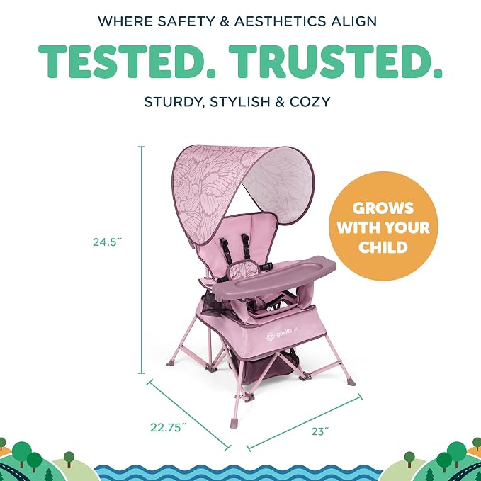 Baby Delight Go with Me Venture Portable Chair | Indoor and Outdoor | Sun - Image 4