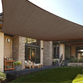 LOVE STORY Custom Size 8'x8' Brown Sun Shade Sail Rectangle UV Block Canopy by LOVESTORY