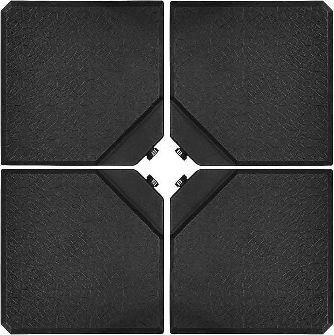 Tangkula 4PCS Patio Cantilever Offset Umbrella Base Weight Stand, 238lbs Square by TANGKULA
