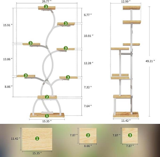 Plant Stand Indoor with Grow Light - Image 2