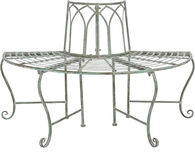 SAFAVIEH Outdoor Furniture Collection – Abia Antique Dark Green Distressed by SAFAVIEH