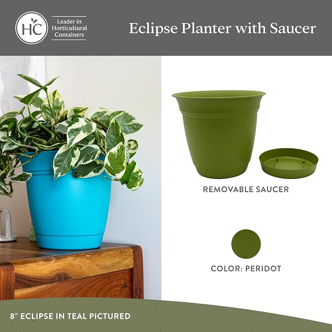 The HC Companies 6 Inch Eclipse Round Planter Pots - Image 2