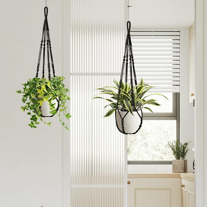 Macrame Plant Hanger Indoor Set of 4 - Image 4
