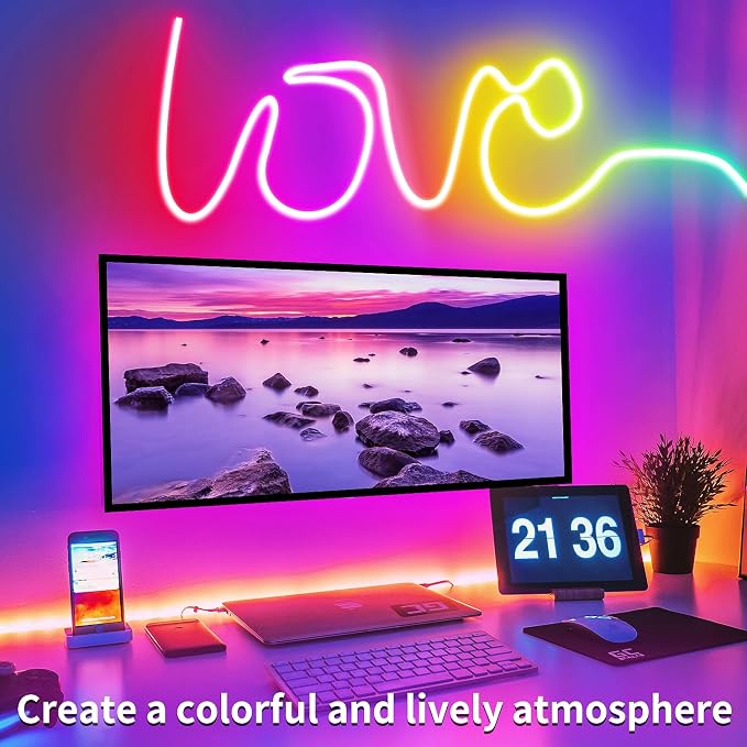 50ft RGB LED neon Rope Lights LED neon Lights - Image 3