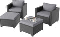 Aoxun 4 Piece Outdoor Patio Furniture Set 4 Seats by Aoxun