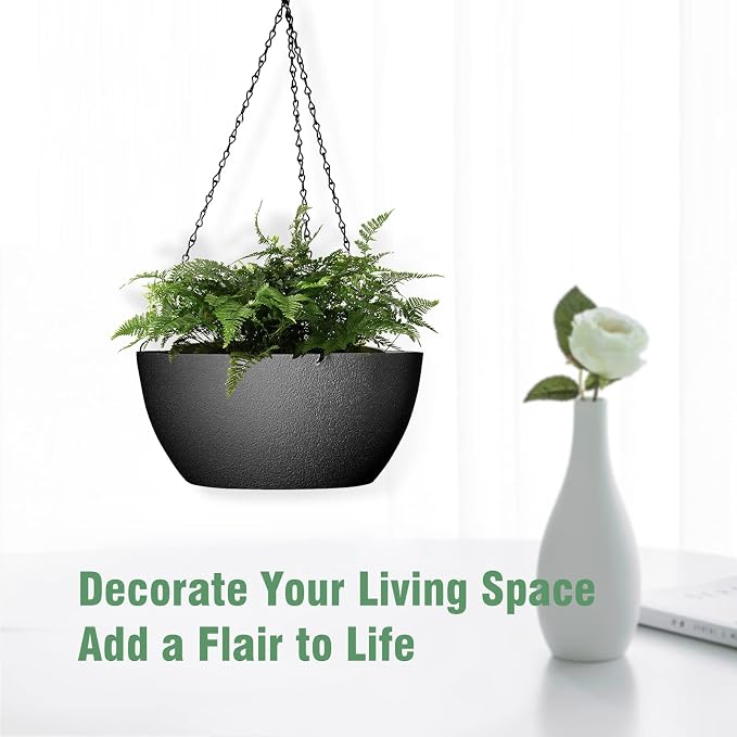 13 inch Large Hanging Planters Plant Pots - Image 6
