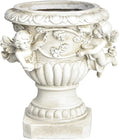 Sungmor Garden Cherub Urn Planter, Lovely Resin Angel Statue Flower Pots by Sungmor