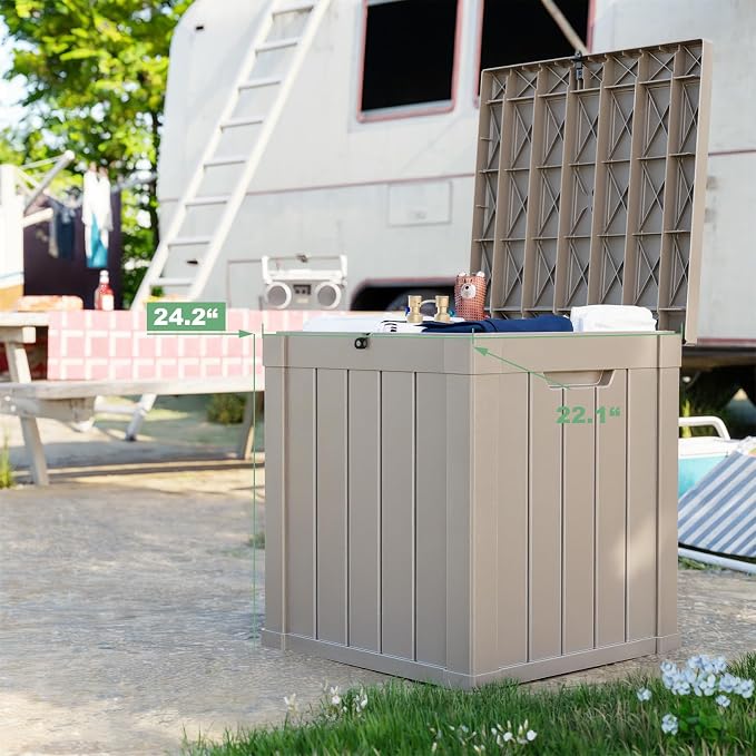 DRATO 50 Gallon Deck Box, Outdoor Storage Box - Image 7