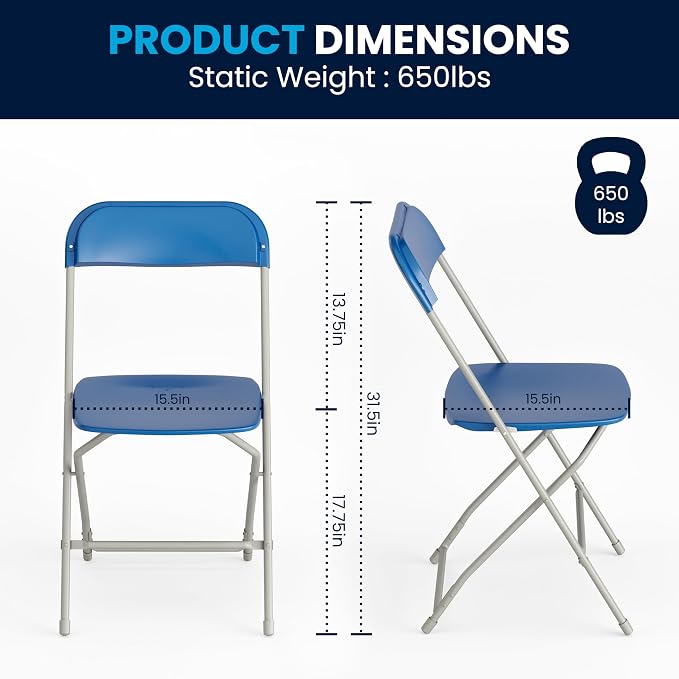 Flash Furniture Hercules Series Plastic Folding Chair - Image 2