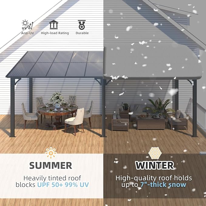 AECOJOY 20' x 8' Outdoor Gazebo - Image 2