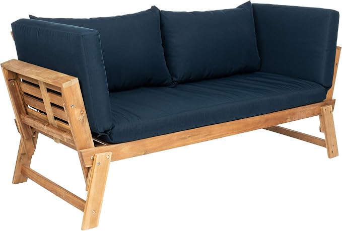 Safavieh PAT6745A Outdoor Collection Tandra Grey Modern Contemporary Daybed Day - Image 4