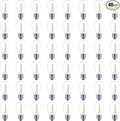 Meconard 48 Pack S14 LED String Light Bulbs, 1 Watt Shatterproof Replacement by Meconard