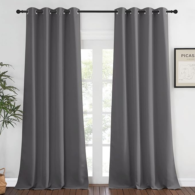 NICETOWN Bedroom Blackout Curtain Panel Extra Long by NICETOWN