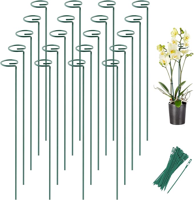 Joyhalo 20 Pack Plant Support Stakes 24 Inch, Plant Stakes, Flower Stakes by Joyhalo
