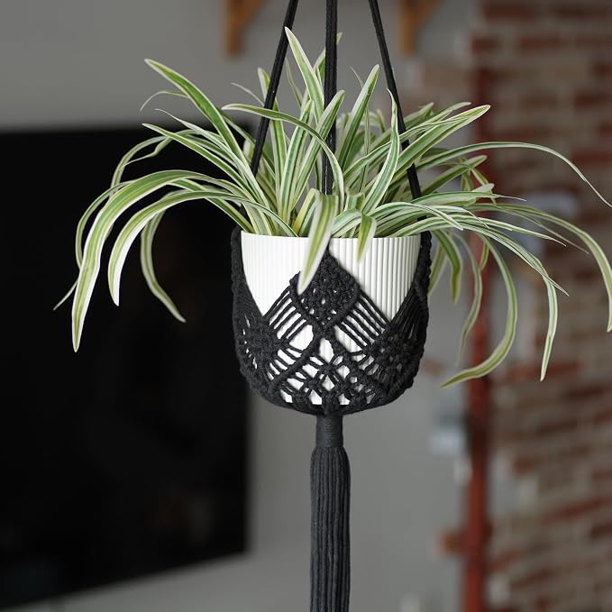Hanging Planter with Patterns by XINBOR