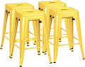 Furmax 24 Inch Metal Bar Stools Set of 4, Counter Height Bar Stools Height High by Furmax