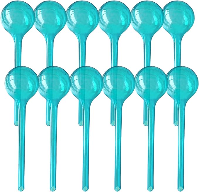 Plant Watering Stakes, Large 12pcs Flower Automatic Watering Bulbs, Plastic by Logresy