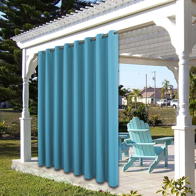 BONZER Outdoor Curtains for Patio Waterproof Thick Privacy Extra Wide Grommet - Image 8