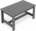 SERWALL Outdoor Coffee Table, HDPE Patio Coffee Table by SERWALL
