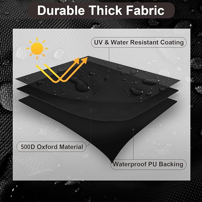 PureFit Outdoor Couch Cover Waterproof Patio Sofa Furniture Covers, 2-Seater - Image 3