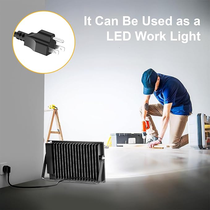 Onforu 200W Flood Lights Outdoor, 19000lm Bright LED Work Light - Image 5
