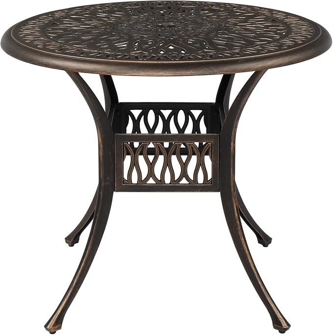 VINGLI 35.4' Dia Patio Dining Table by VINGLI