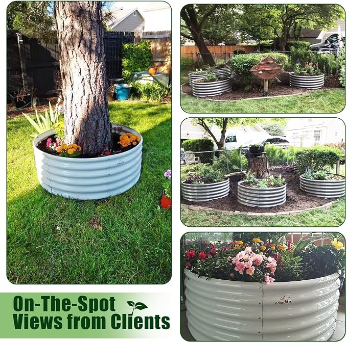 A ANLEOLIFE 2-Pack 4ft x 18” Tall Galvanized Raised Garden Beds Outdoor - Image 5