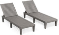 Lounge Chair, Pool Lounge Chairs Set of 2, Lounge Chair Outdoor, Waterproof Sun by NUNULAB