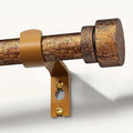 Retro Gold Curtain Rods for Windows 48 to 84 Inches Adjustable Length Heavy by Unknown