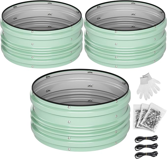 WORKPRO 3Pcs 2x2x1ft Galvanized Raised Garden Bed Set, Rust & Corrosion - Image 8