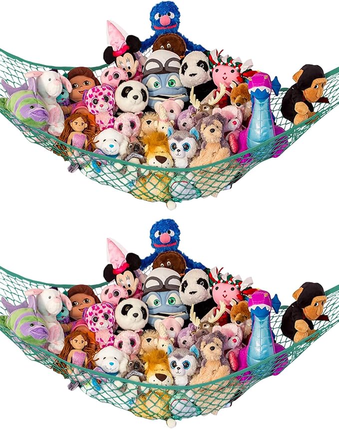 Lilly's Love Stuffed Animal Hammock | Corner Hanging Organizer, Toy Storage by LillysLove