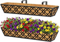 Y&M 30 inch Window Planter Box 2Pcs Iron Window Deck Railing Planter by YM