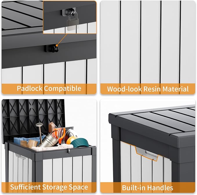 EasyUp 50 Gallon Deck Box Outdoor Storage Box - Image 4