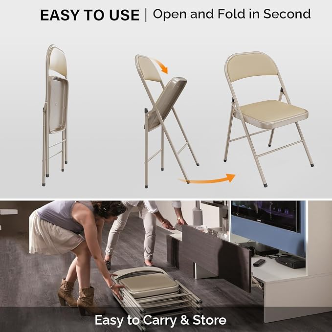VINGLI 20 Pack Folding Chairs - Image 6