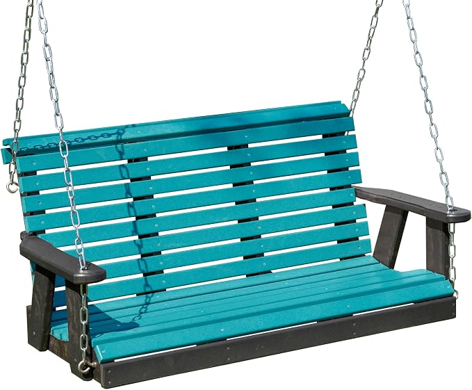 Poly Lumber Wood 4FT Porch Swing Amish Craftsmandship Made in USA HDPE by Unknown