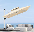 ABCCANOPY Patio Umbrella Cantilever Double Top Outdoor Offset Umbrella by ABCCANOPY