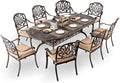 9-Piece Cast Aluminum Patio Furniture, Outdoor Dining Sets by Unknown