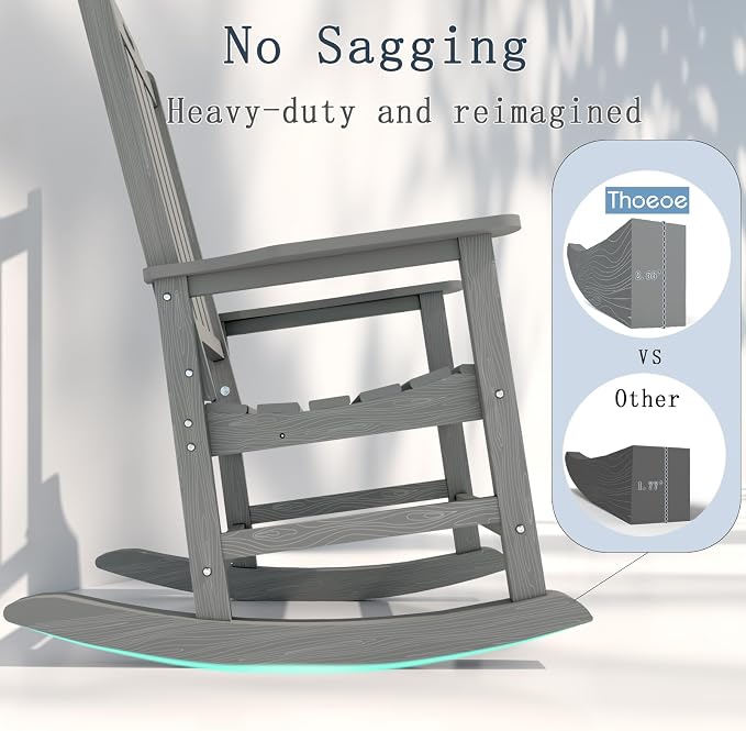 Oversized Rocking Chair, Outdoor Rocking Chair - Image 4
