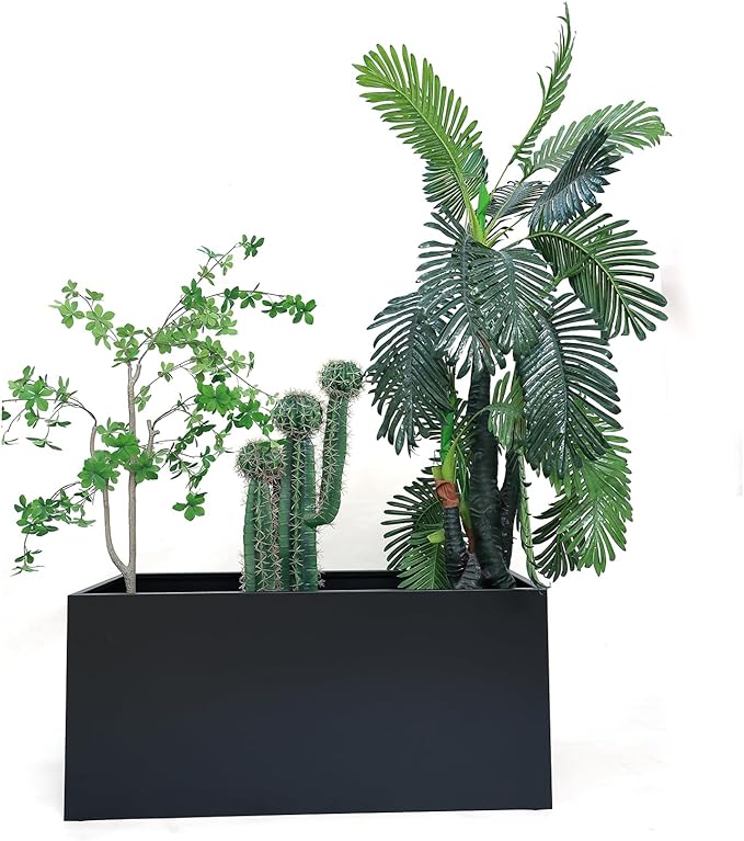 40" L x 16" W x 18" H Metal Large Rectangular Planter - Image 2