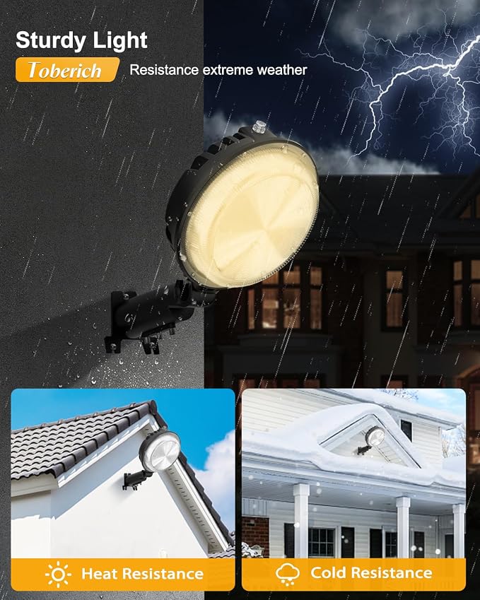 LED Barn Light, 150W 20000LM Yard Area Lights Dusk to Dawn Outdoor Lighting - Image 4