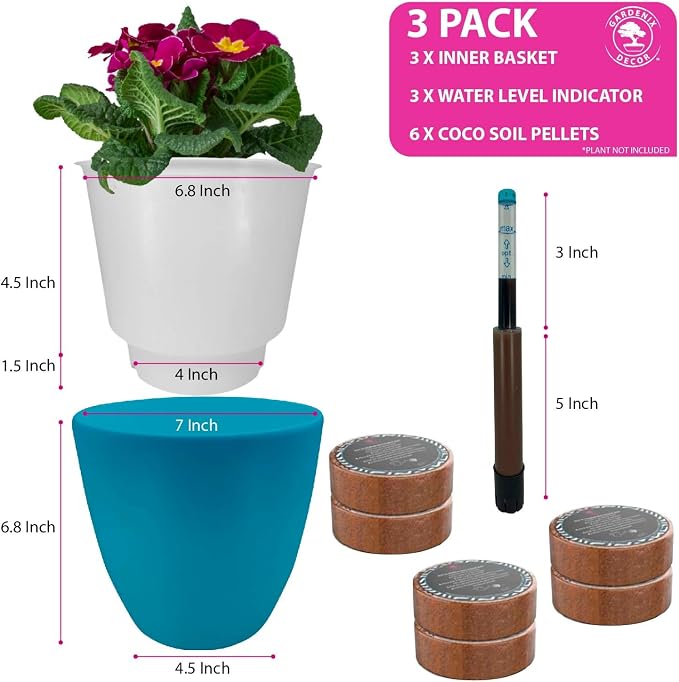 GARDENIX DECOR Self Watering Pots - Image 5