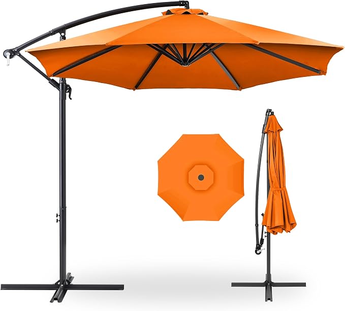 Best Choice Products 10ft Offset Cantilever Hanging Market Patio Umbrella by BestChoiceProducts