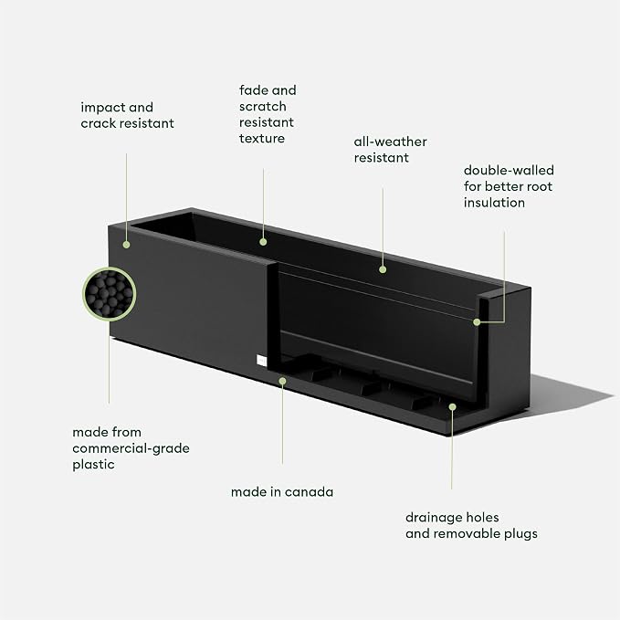 Veradek Block Series Window Box Planter - Image 2