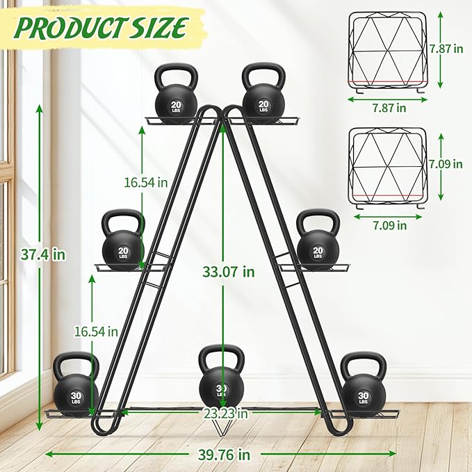 Heavy Duty Metal Plant Stand, Indoor Outdoor Plant Shelf & Rack - Image 6