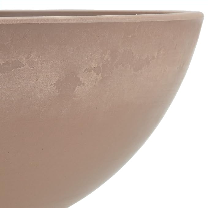 PSW Pot Collection M30TP 12-inch Plastic/Stone/Wood Composite Low Bowl Planter - Image 3