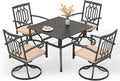 PHI VILLA 5 Pieces Outdoor Dining Set by PHIVILLAThepioneerofcomfortablehouseholdsupplies