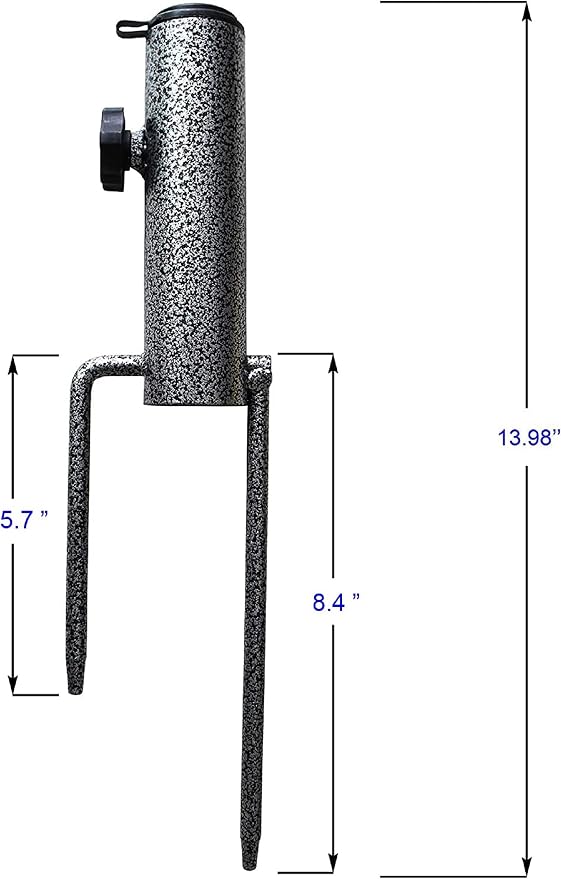AMMSUN Patio Umbrella Steel Anchor Beach Umbrella Heavy Duty Metal Ground Grass - Image 2