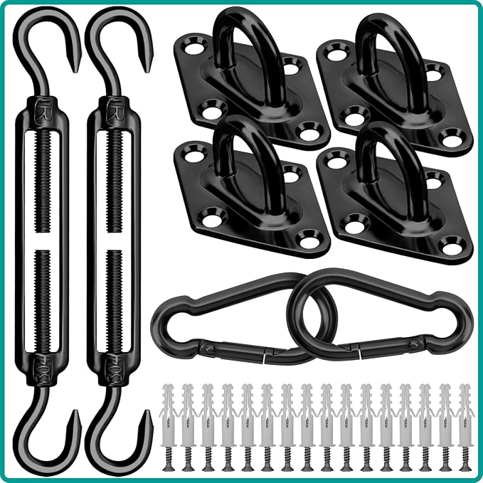 Sun Shade Sail Hardware Kit 6 Inch by HYASIA