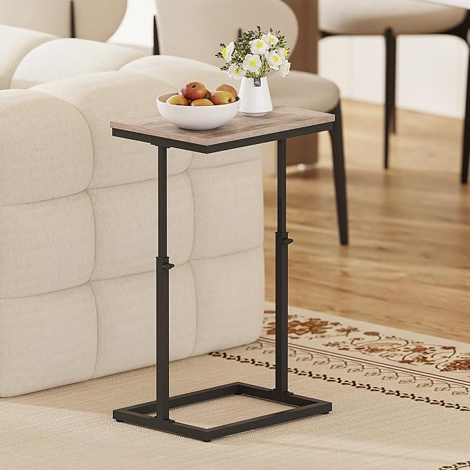 TUTOTAK End Table, Side Table, Tall Couch Table, Sofa Table, Living Room - Image 6