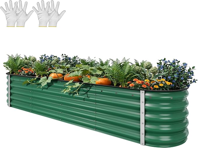 YITAHOME 17" Tall 9 in 1 Large Raised Garden Bed Kit, Outdoor Above Ground by YITAHOME